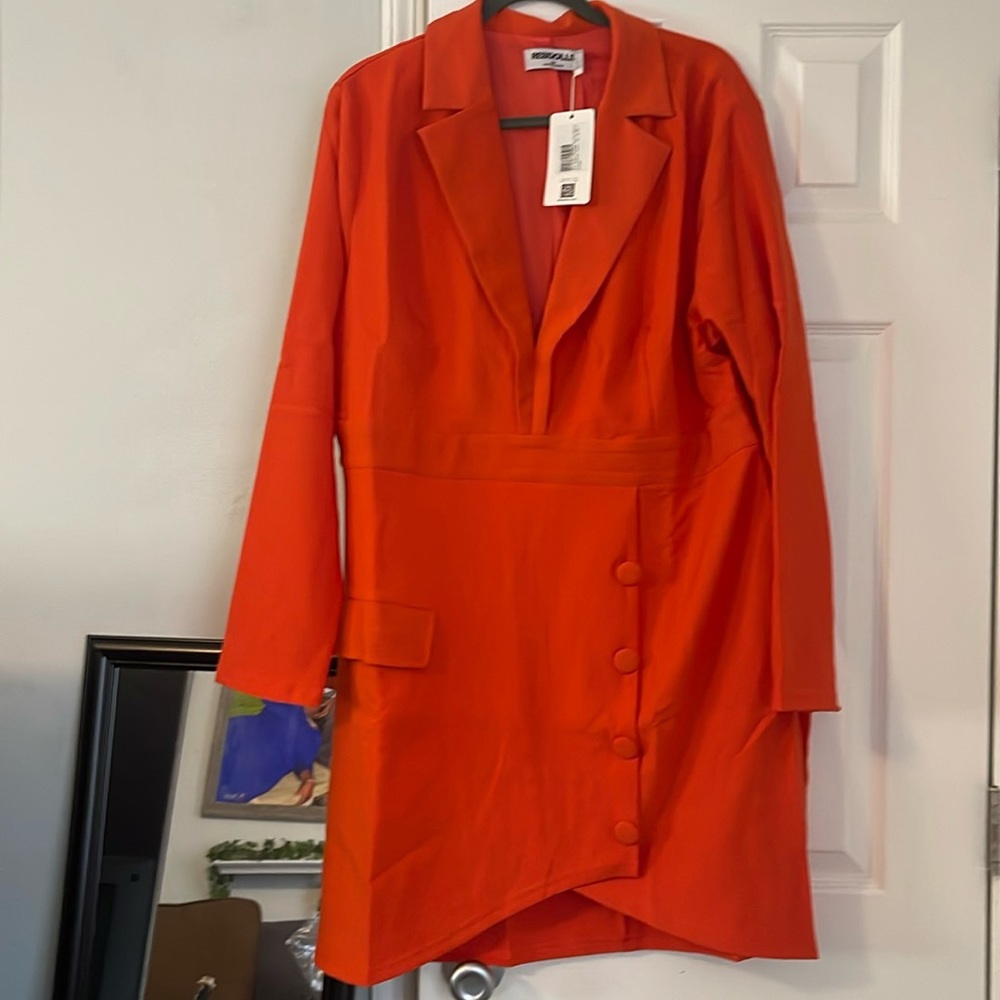 REBDOLLS Main Event Bandage Button Detail Mini Bodycon Dress